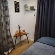 Beautiful calm & peaceful treatment room to rent in Haywards Heath, West Sussex with massage table for beauty therapy, bodywork, acupuncture & beautician work