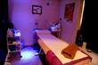 Peaceful calming treatment room to Rent in Luxury Addlestone Clinic with massage table or beauty bed, in Surrey