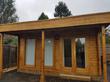 Natural wood building containing treatment room & therapy space for massage in Haywards Heath, West Sussex, RH16