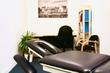 Treatment room to rent in Bedwas, Caerphilly, Wales, with massage table, consulting desk & consutlation chairs