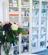 Shelves and cupboards in beauty clinic in Harrogate
