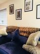 Oxford Therapy room to rent with blue sofa couch for a counsellor, psychotherapist, therapist or life coach
