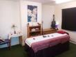 Beautiful womens Beauty treatment room to rent in Newcastle upon tyne NE4 with feminine pink girly interior design in ladies spa salon