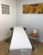 Manchester Treatment Room to rent in South Manchester M21 with massage table treatment couch & wooden floor